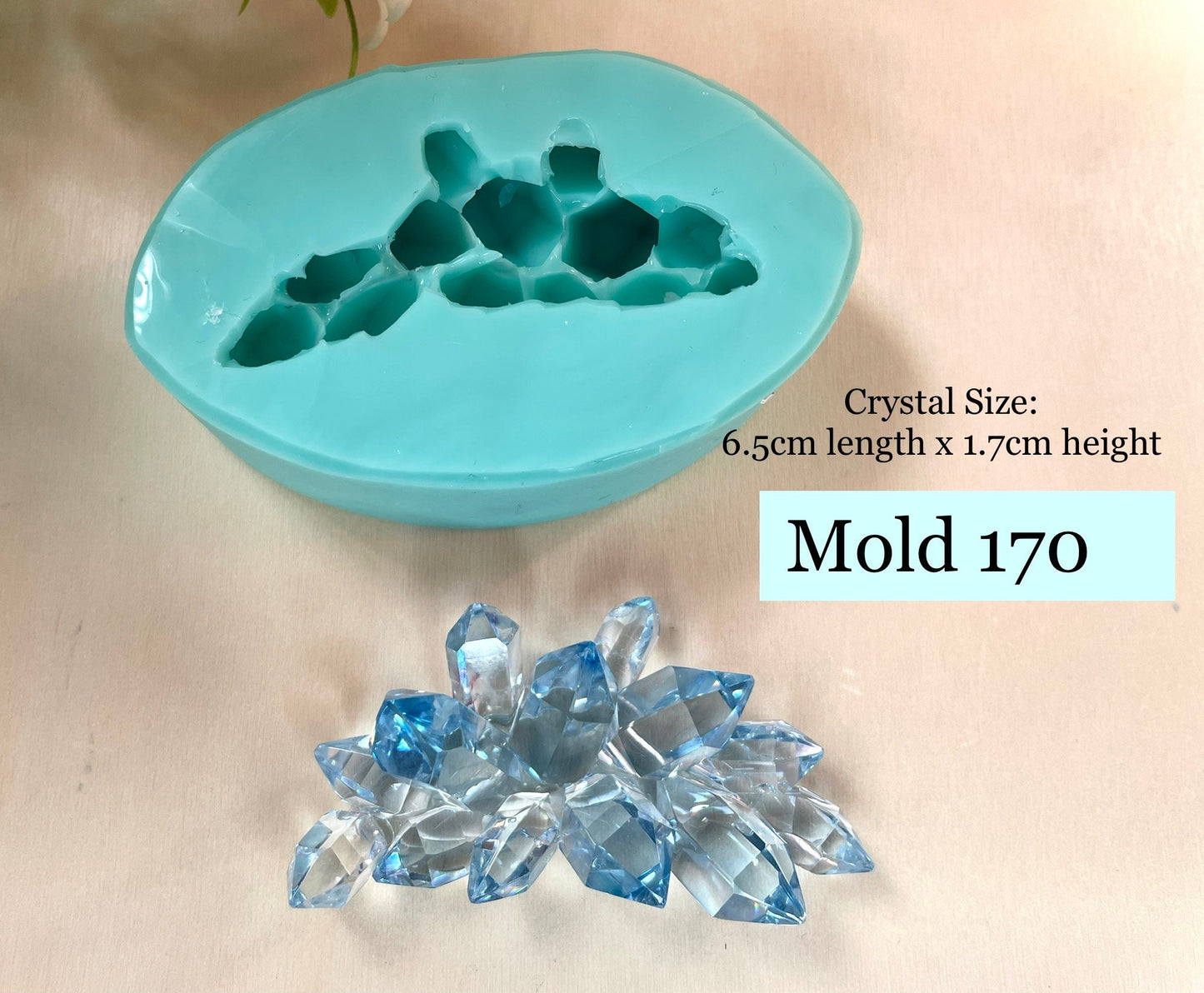 Crystal Cluster Mold, Classique Mold 170, Resin Crystal Mold