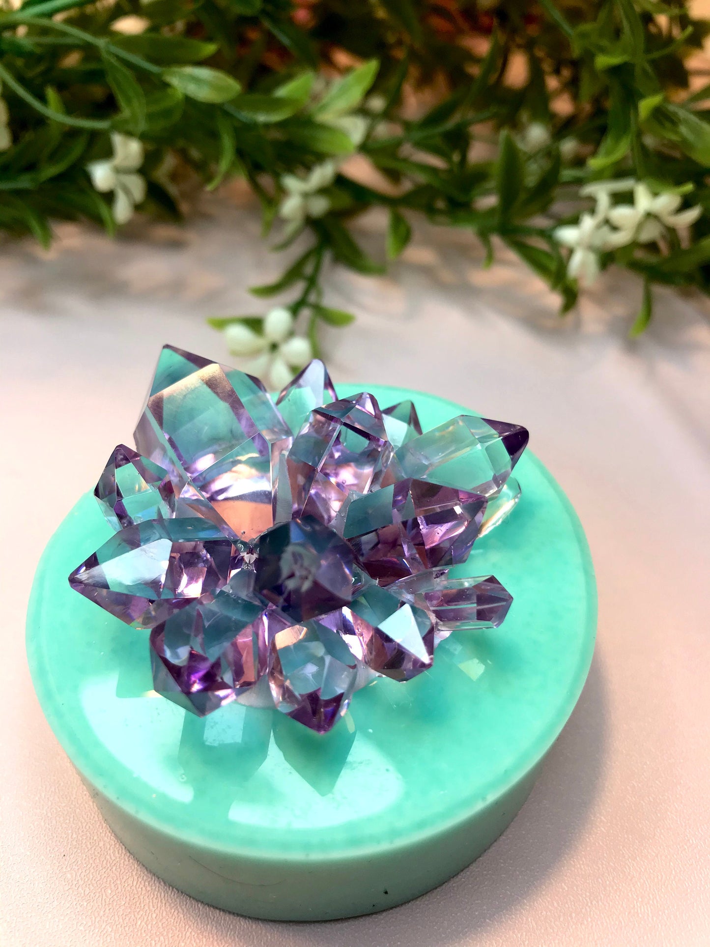Mold 190, Crystal Cluster Silicone Mold || Crystal silicone mold|| Resin Silicone moulds