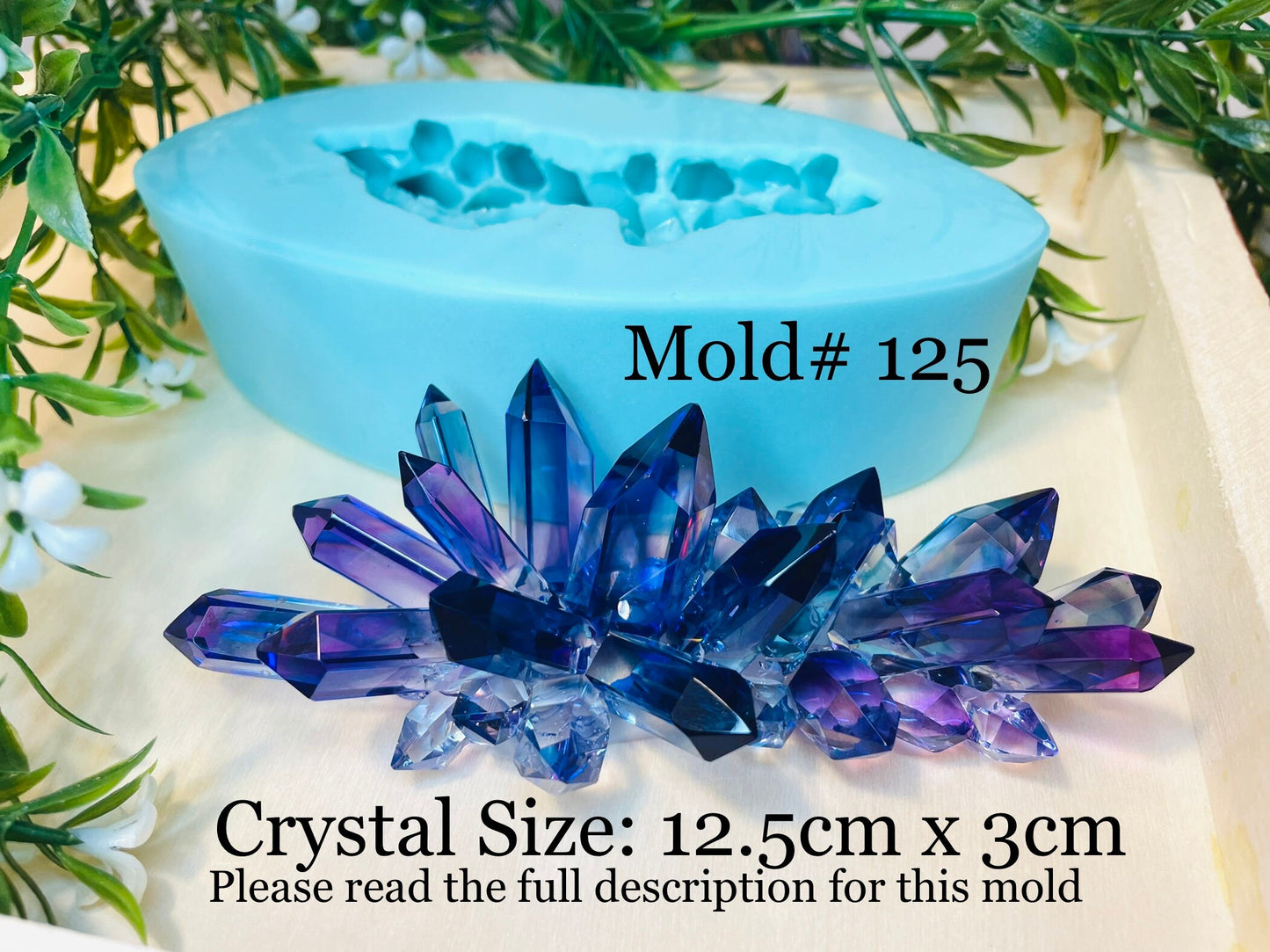 Crystal Silicone Mold, Resin Crystal Mold, Classique Mold, Mold# 125