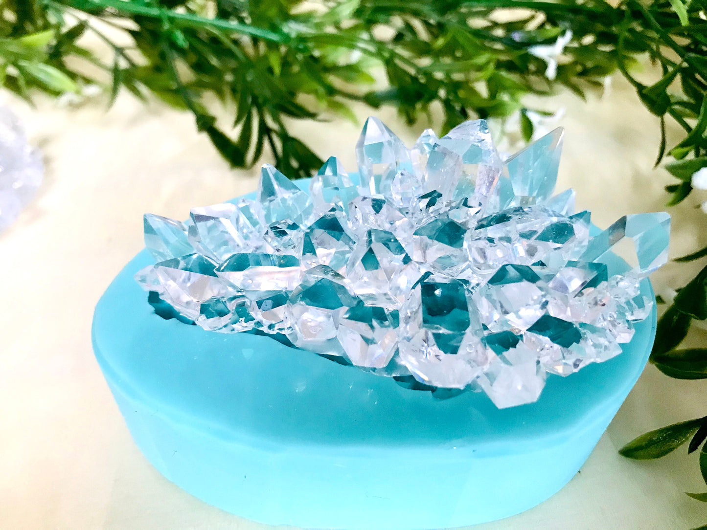 Crystal Cluster Silicone Mold || Crystal Mold || Geode Crystal Mold ||