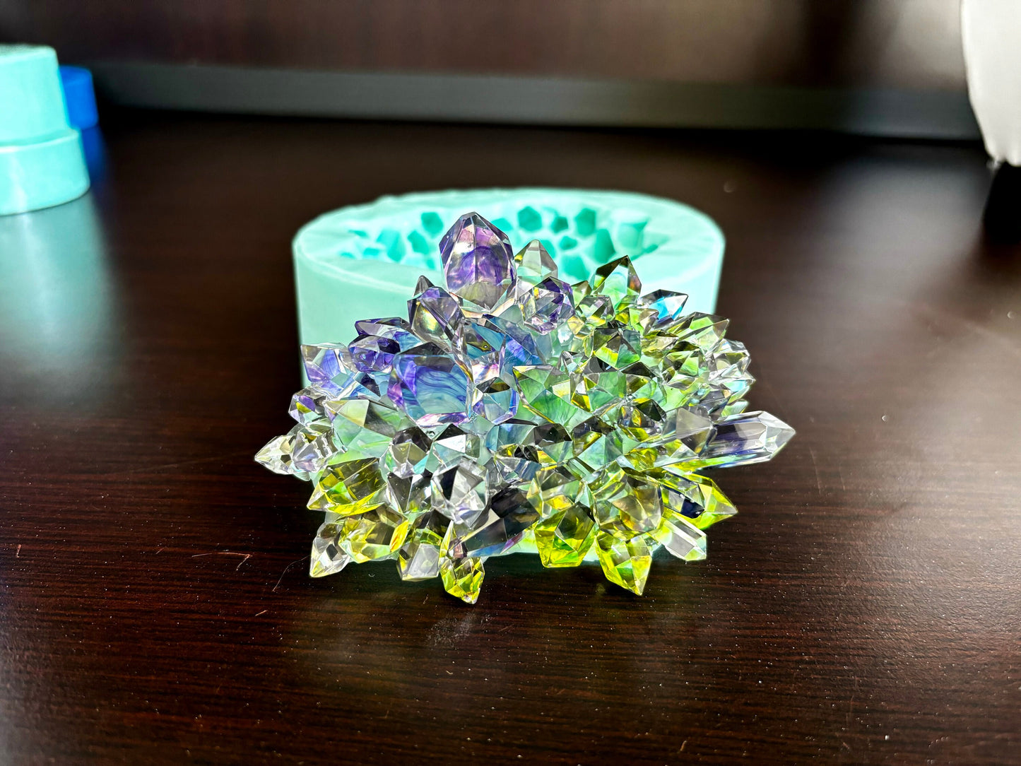 Classique Mold Crystal Mold 220 || Crystal Cluster Silicone Mold || Crystal silicone mold|| Resin Silicone moulds
