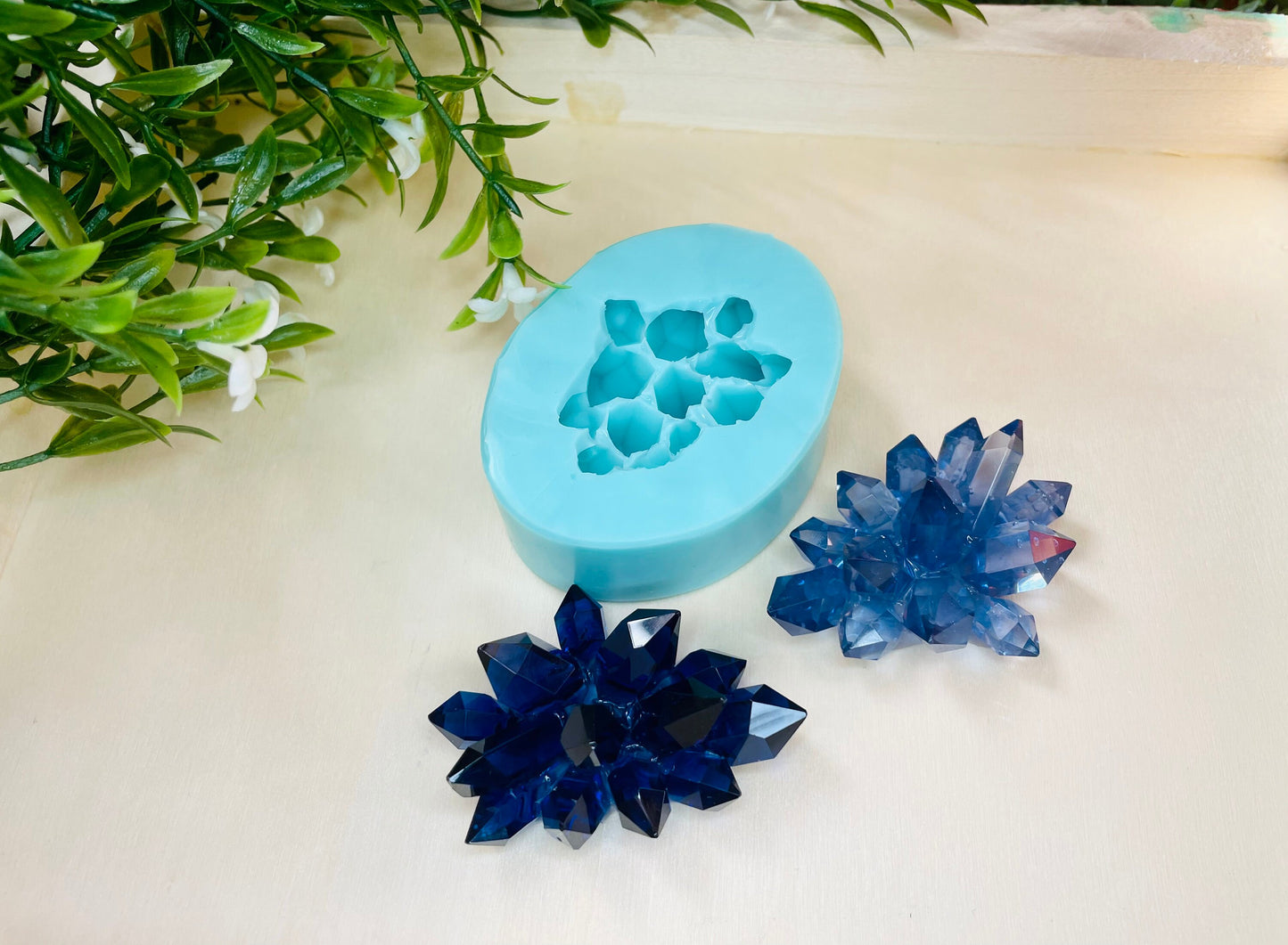 Classique Mold 135, Crystal Cluster Mini Silicone Mold, Crystal Mold