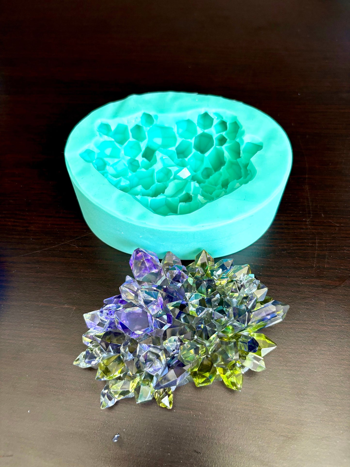 Classique Mold Crystal Mold 220 || Crystal Cluster Silicone Mold || Crystal silicone mold|| Resin Silicone moulds