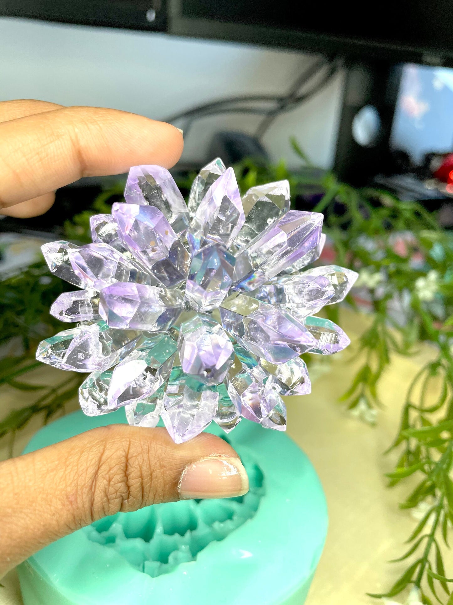 Crystal Cluster silicone mold || Resin crystal molds || geode crystal mold || high quality silicone moulds ||