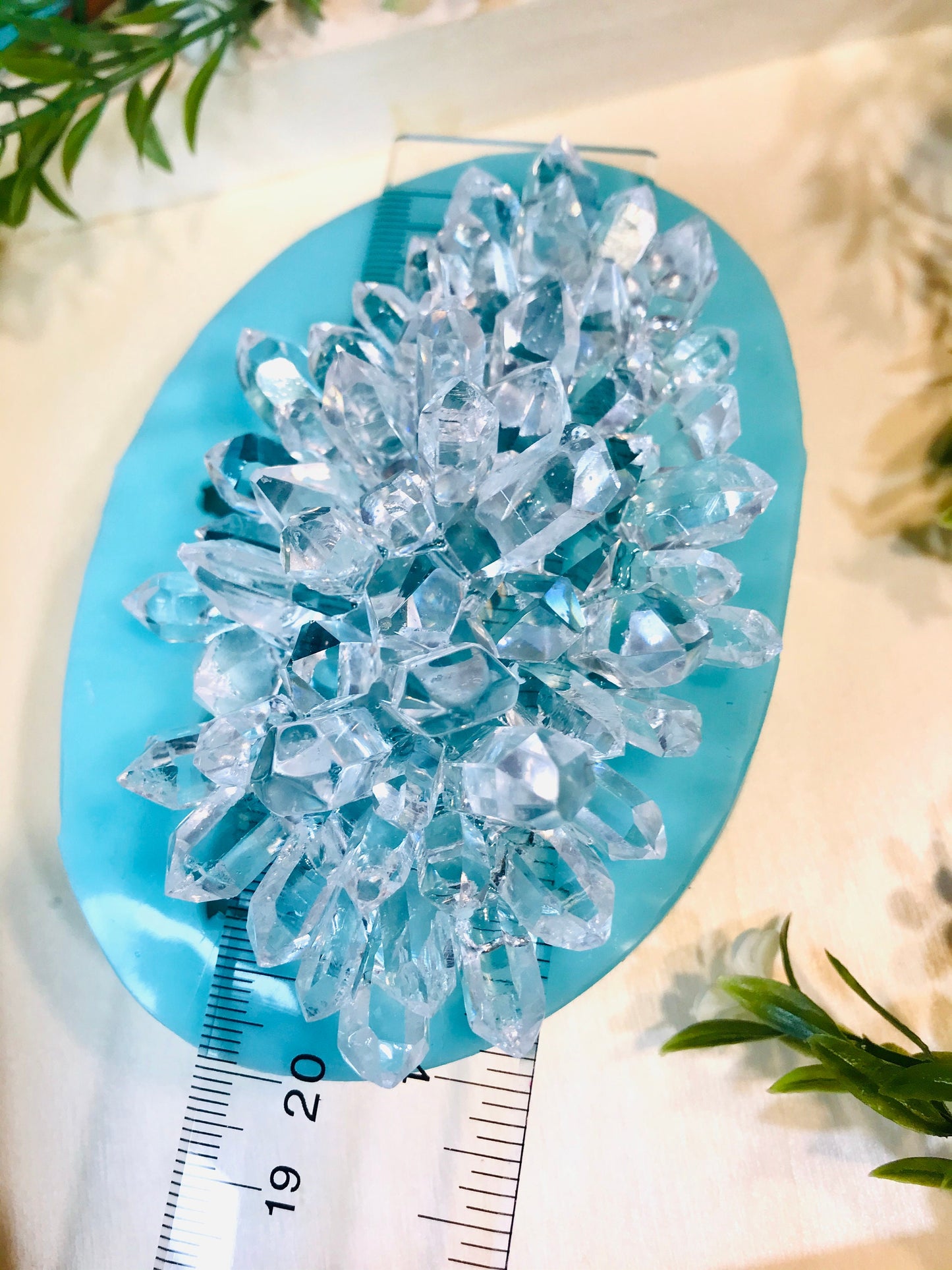 Crystal Cluster Silicone Mold || Glossy Geode Crystal Cluster|| Big Crystal Silicone Mold