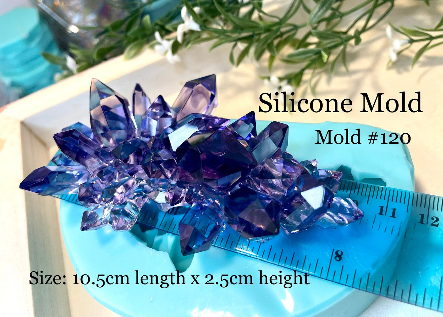 Crystal Cluster Silicone Mold || Crystal Mold || Resin Crystal Mold ||