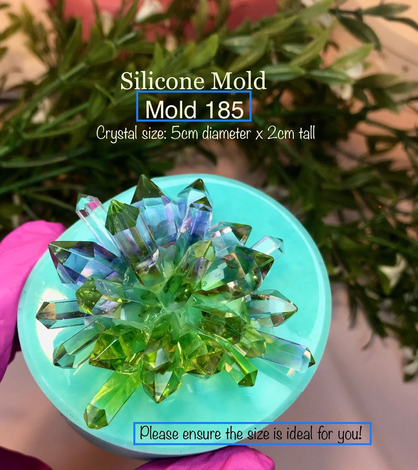 Mold 185, Crystal Cluster Silicone Mold || Crystal silicone mold|| Resin Silicone moulds