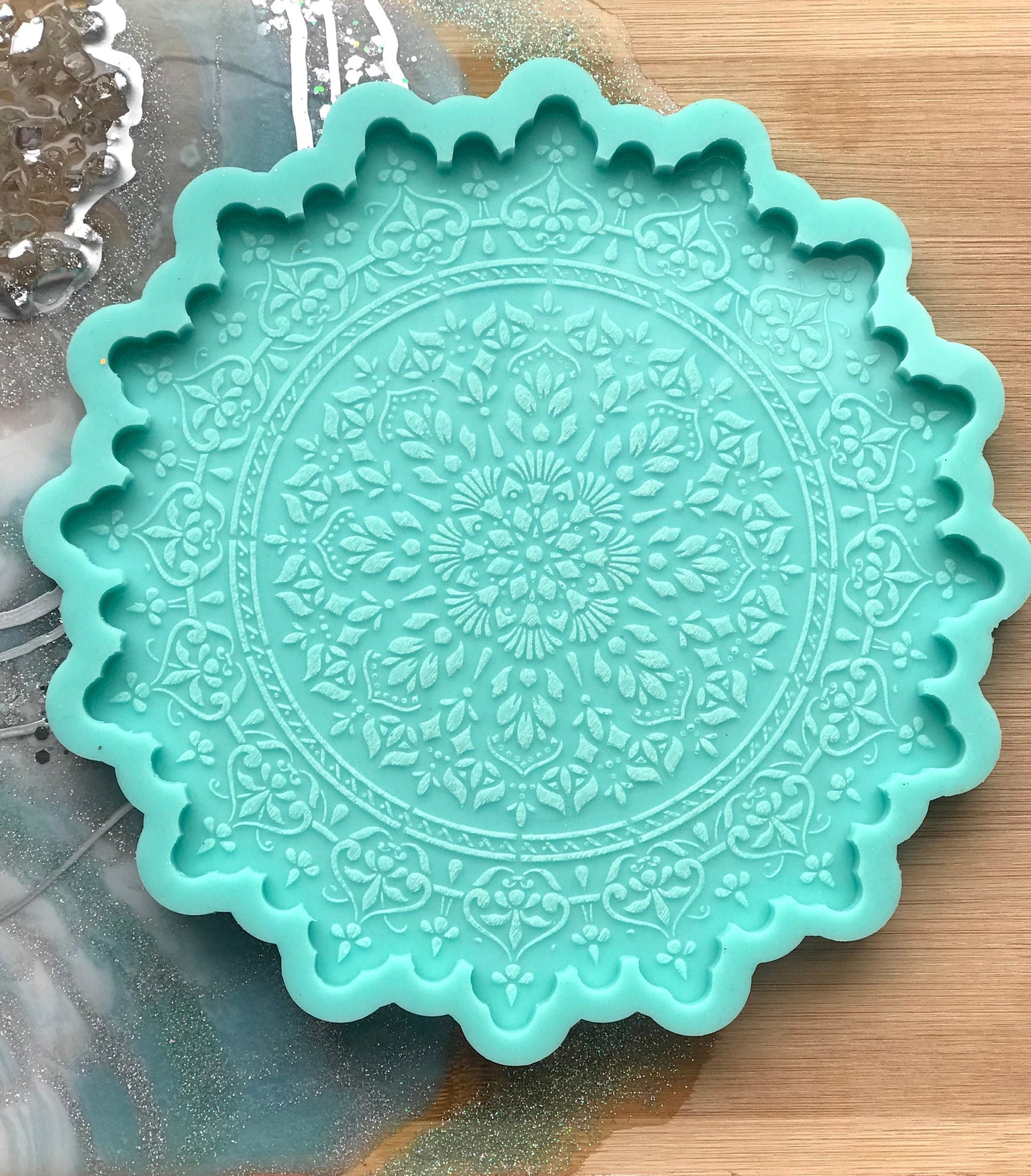 7 inch Mandala Silicone Mold || Silicone Mandala Mold for Resin Art || High Quality Silicone Mould