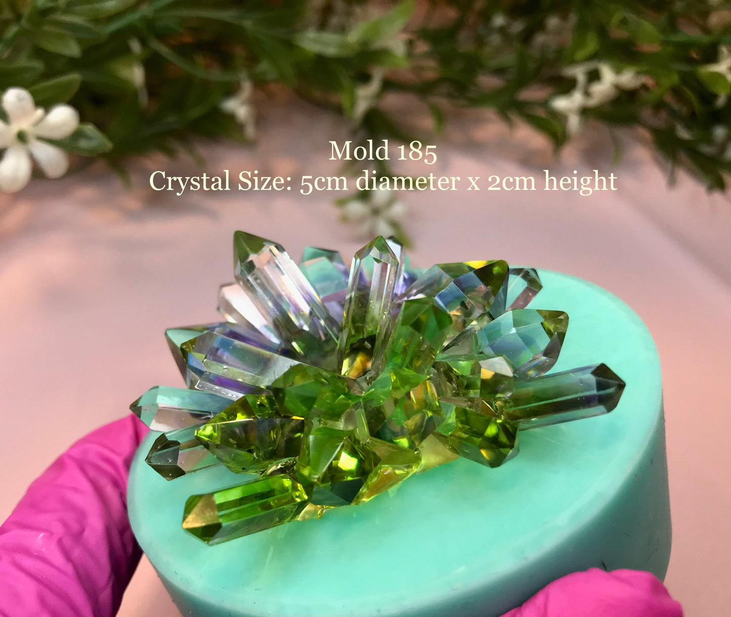 Mold 185, Crystal Cluster Silicone Mold || Crystal silicone mold|| Resin Silicone moulds