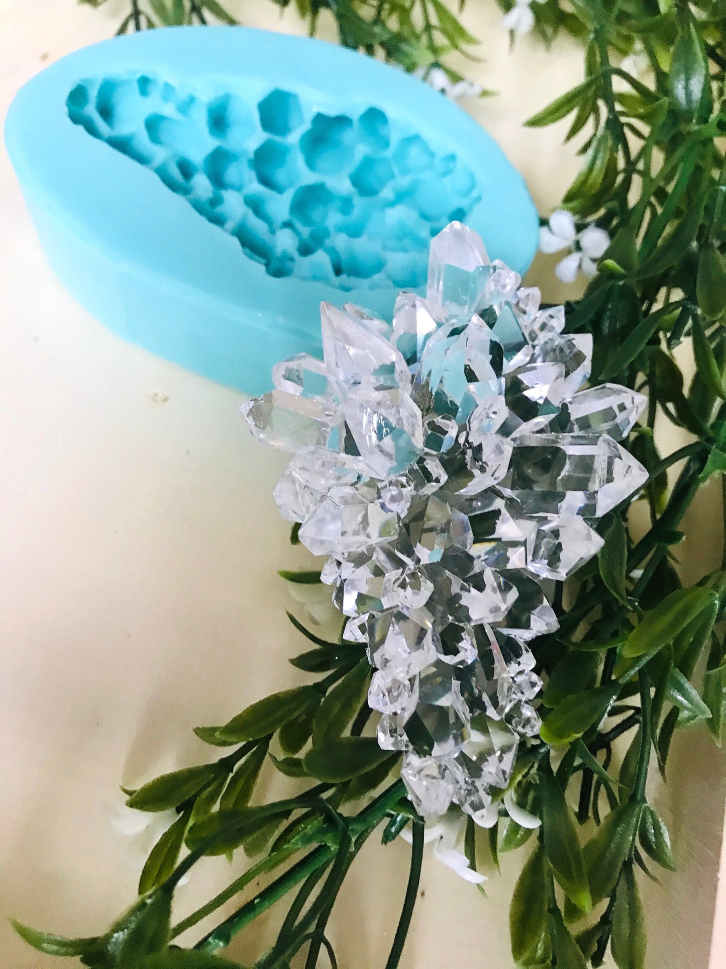 Crystal Cluster Silicone Mold || Crystal Mold || Geode Crystal Mold ||