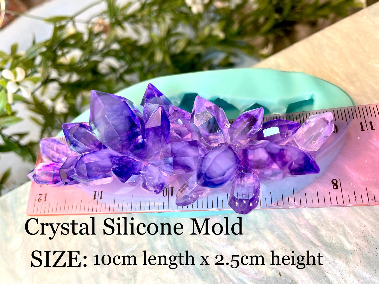 Crystal Cluster Silicone Mold, Crystal Mold, Resin Crystal Mold, Classique Mold 165