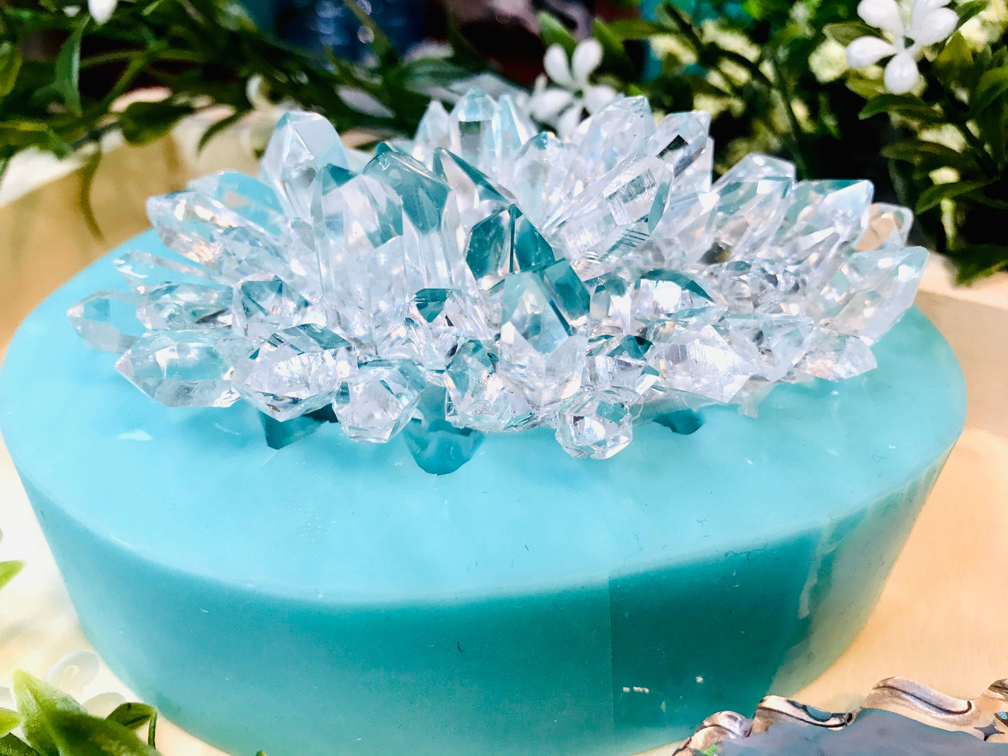 Crystal Cluster Silicone Mold || Glossy Geode Crystal Cluster|| Big Crystal Silicone Mold
