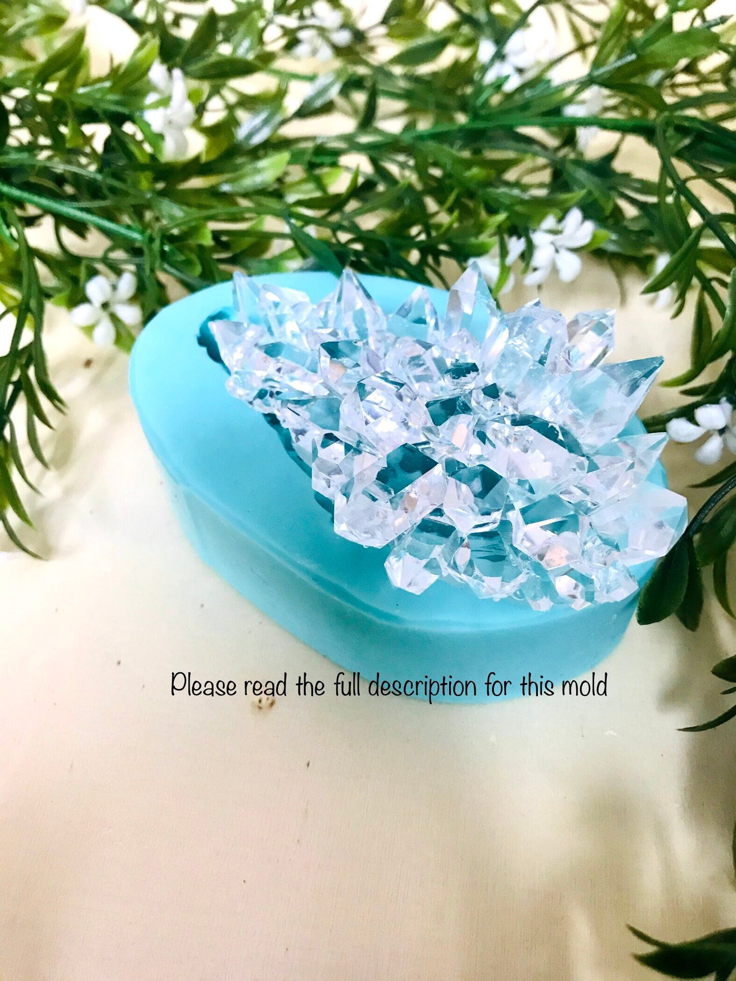 Crystal Cluster Silicone Mold || Crystal Mold || Geode Crystal Mold ||