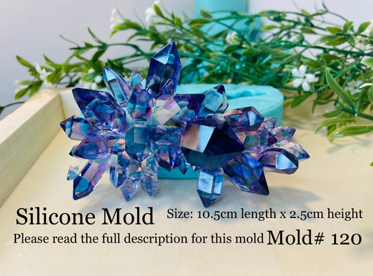 Crystal Cluster Silicone Mold || Crystal Mold || Resin Crystal Mold ||