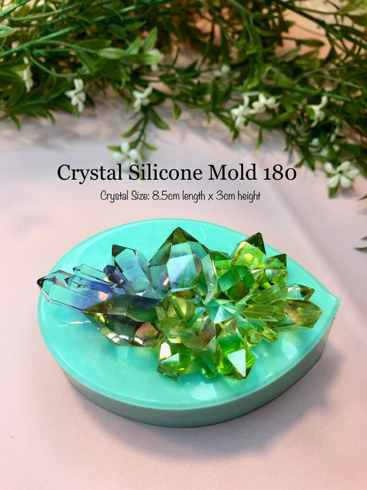 Mold 180 Crystal Cluster Silicone Mold || Crystal silicone mold|| Resin Silicone moulds