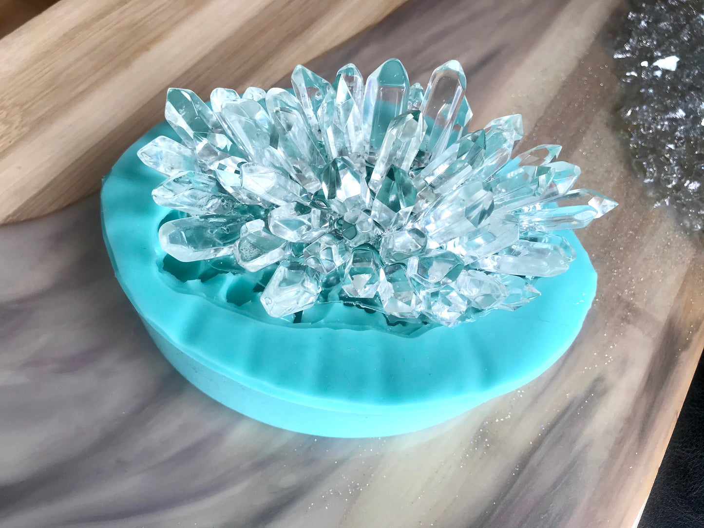 Extra Large Crystal Cluster Resin Silicone Mold