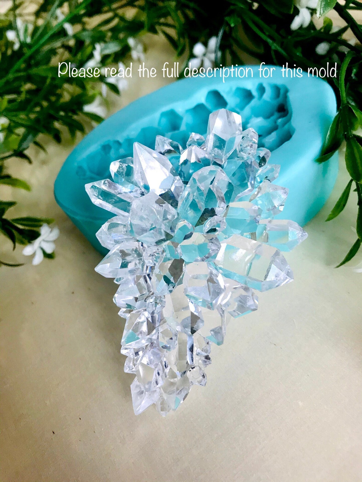Crystal Cluster Silicone Mold || Crystal Mold || Geode Crystal Mold ||