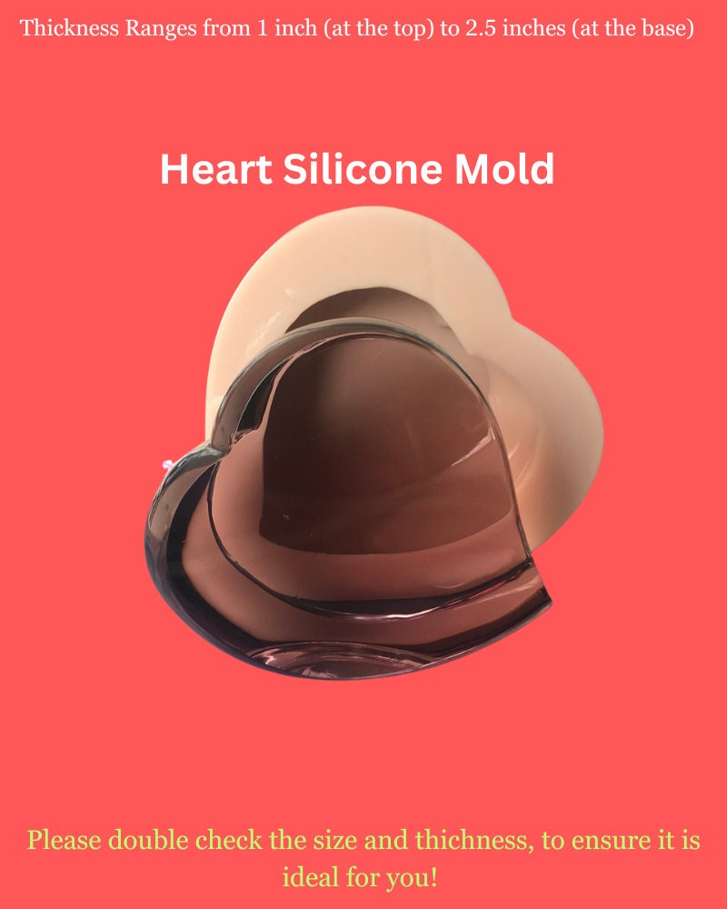 Resin heart silicone molds, Mini heart mold, deep silicone heart mold, resin casting mold, Classique Molds, Flower preservation molds