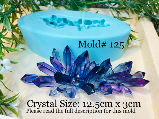 Crystal Silicone Mold, Resin Crystal Mold, Classique Mold, Mold# 125