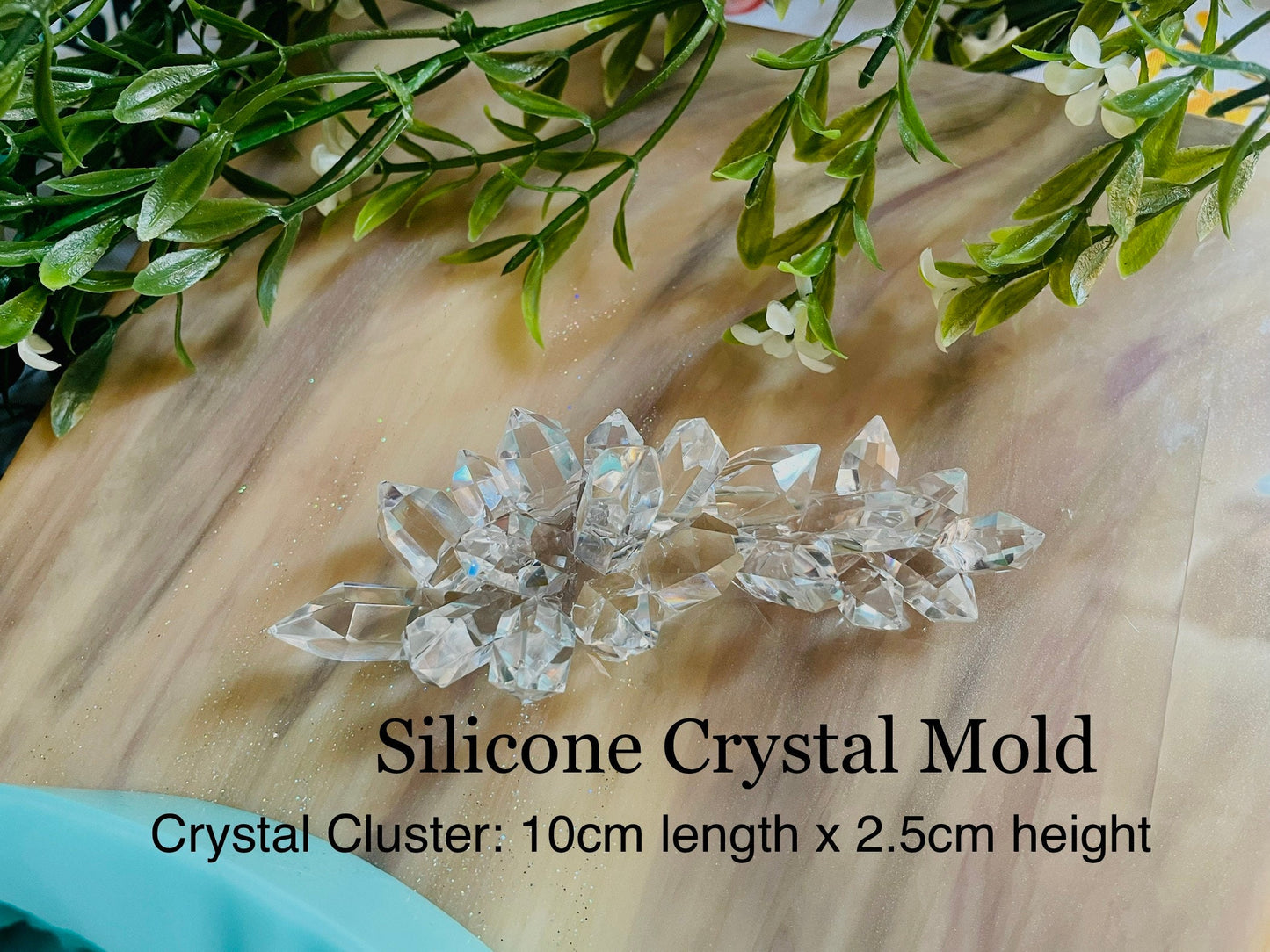 Long Crystal Cluster Silicone Mold || Resin Crystal Mold || High Quality Silicone Mold ||