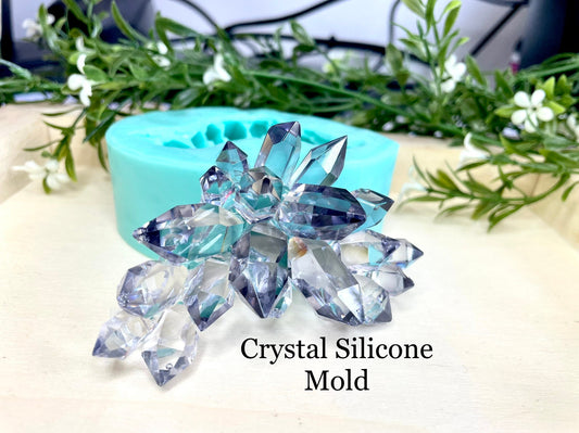 New Luxury High Quality Crystal Silicone Mold || Crystal Cluster Silicone Mold || Geode Crystal Cluster Mold