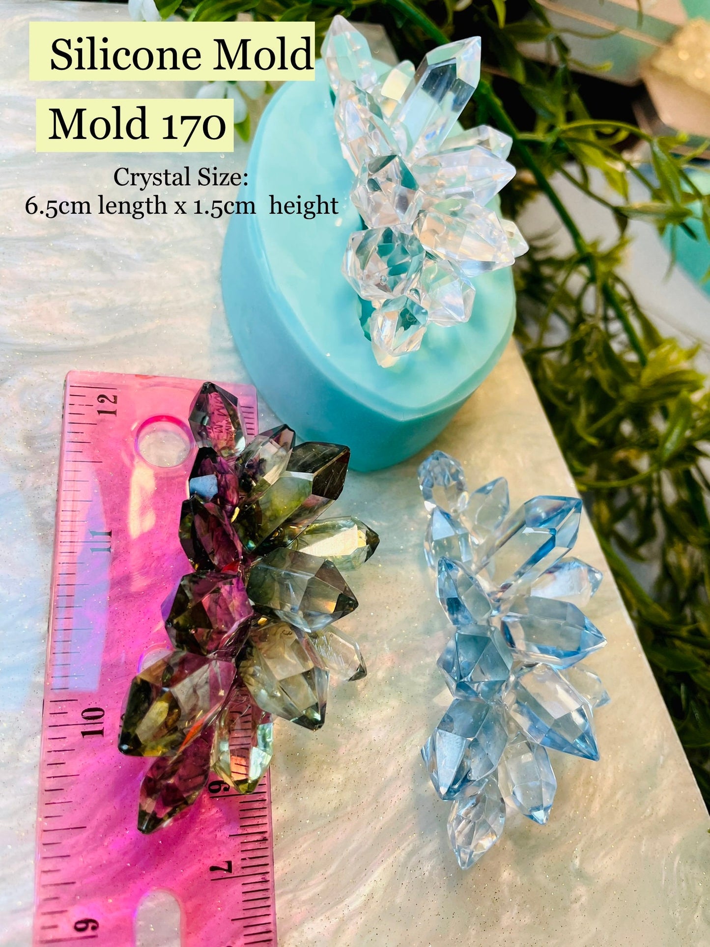 Crystal Cluster Mold, Classique Mold 170, Resin Crystal Mold