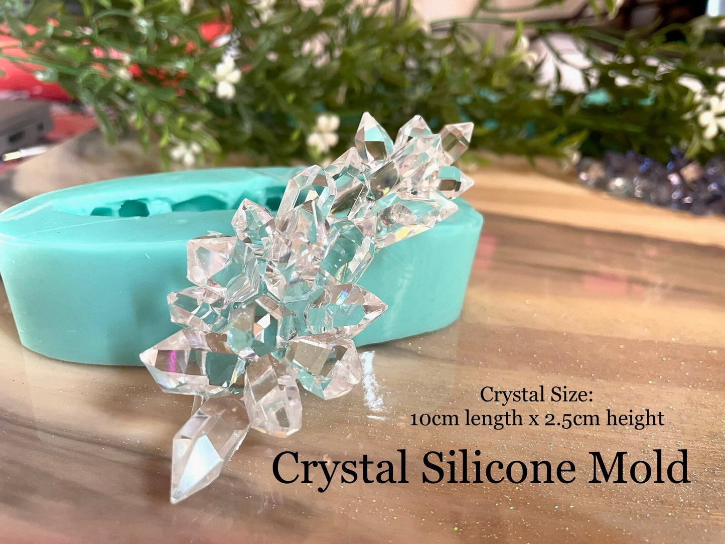 Long Crystal Cluster Silicone Mold || Resin Crystal Mold || High Quality Silicone Mold ||