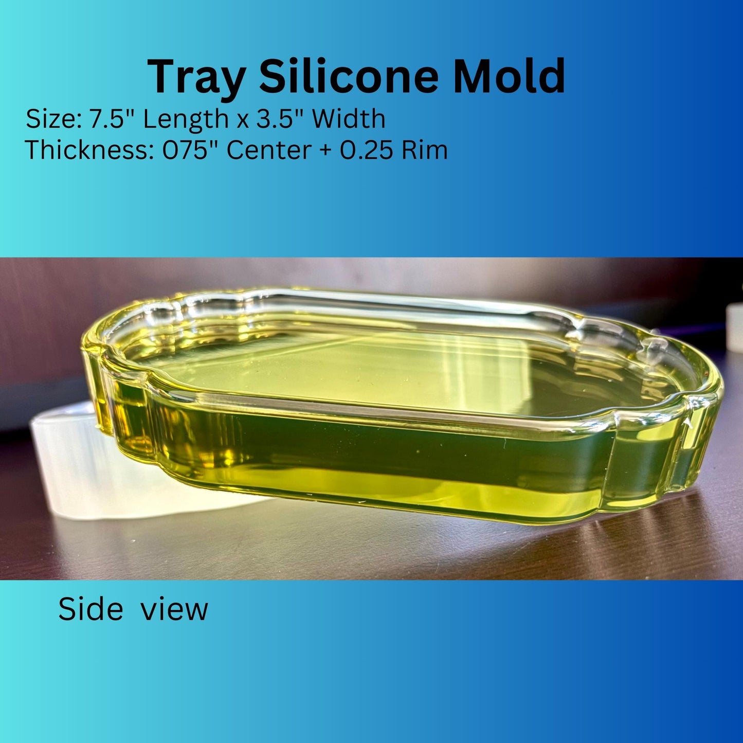 Victorian Tray Silicone Mold, Flower Preservation Mold, Resin Casting Mold