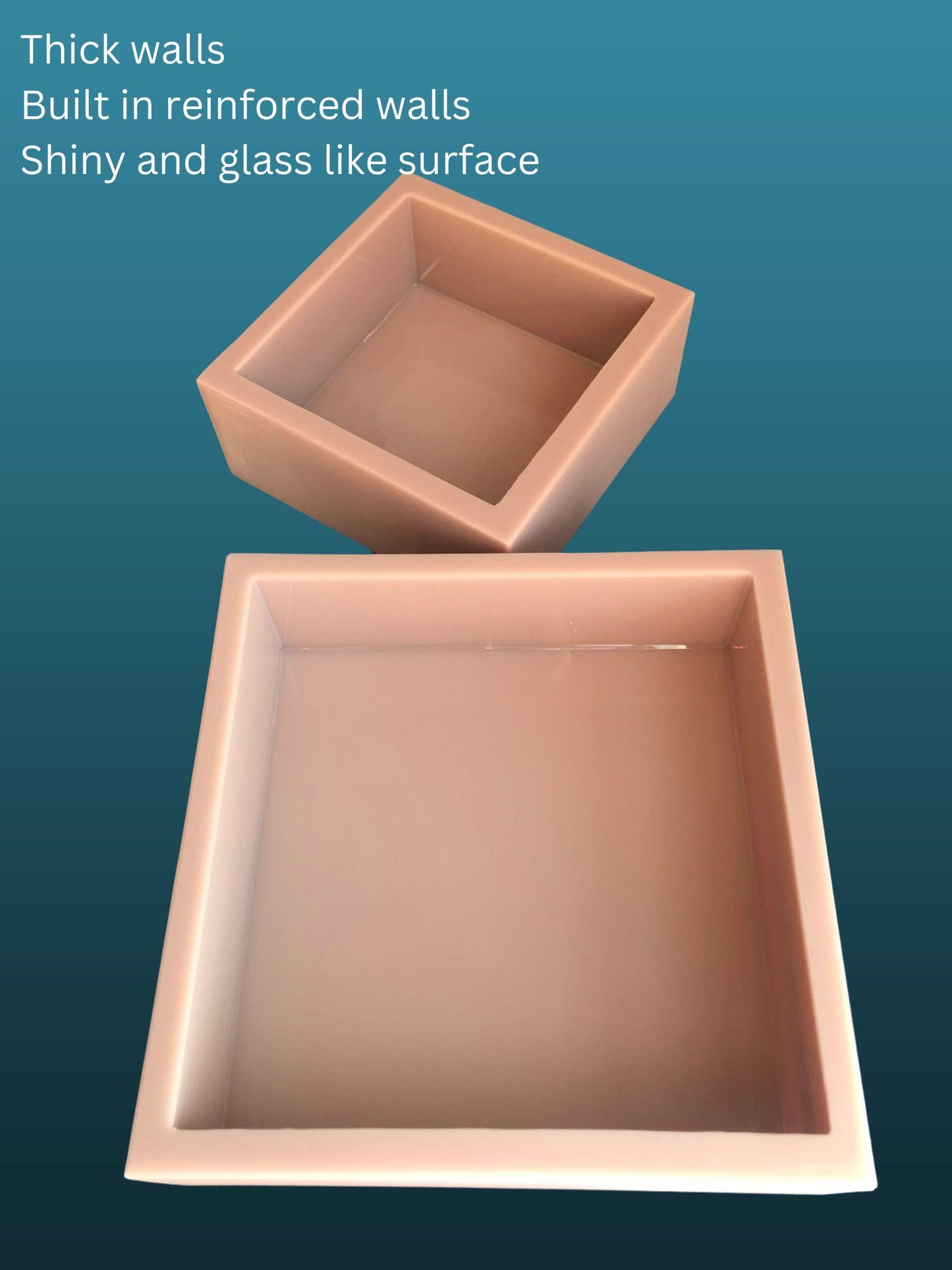 3" Deep Square Silicone Molds, Flower Preservation Molds, Deep Casting Molds, Deep Resin Molds, Molds For Flower Preservation