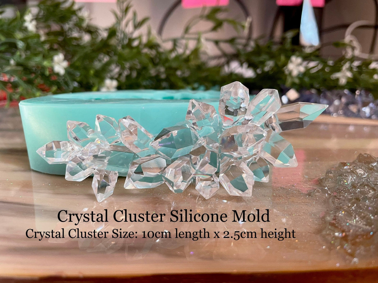 Long Crystal Cluster Silicone Mold || Resin Crystal Mold || High Quality Silicone Mold ||