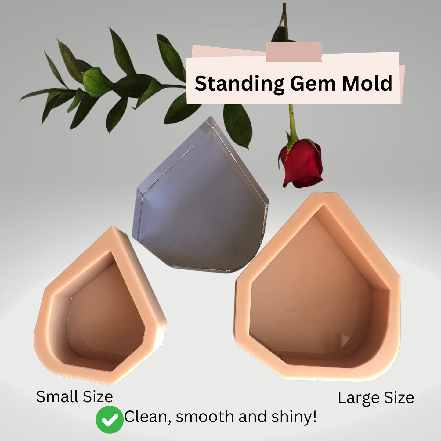 Gem Deep casting mold, Large Silicone, High quality silicone, Professional Shiny molds, Deep Casting Molds