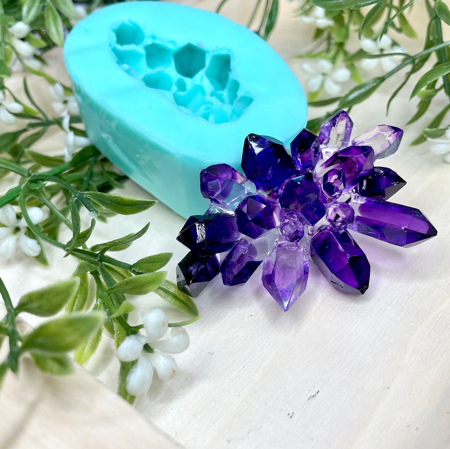 Resin Crystal Mold || Crystal Cluster Silicone Mold || Crystal Silicone Mold || Resin Silicone Moulds