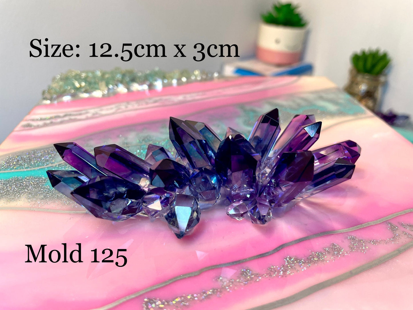 Crystal Silicone Mold, Resin Crystal Mold, Classique Mold, Mold# 125