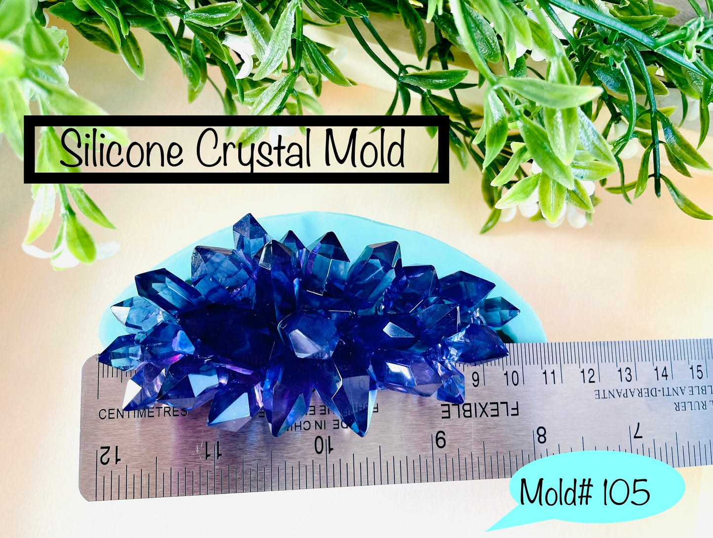 Resin Crystal Silicone Mold || Crystal Cluster Silicone Mold || Crystal Mold || Classique Molds# 105 ||