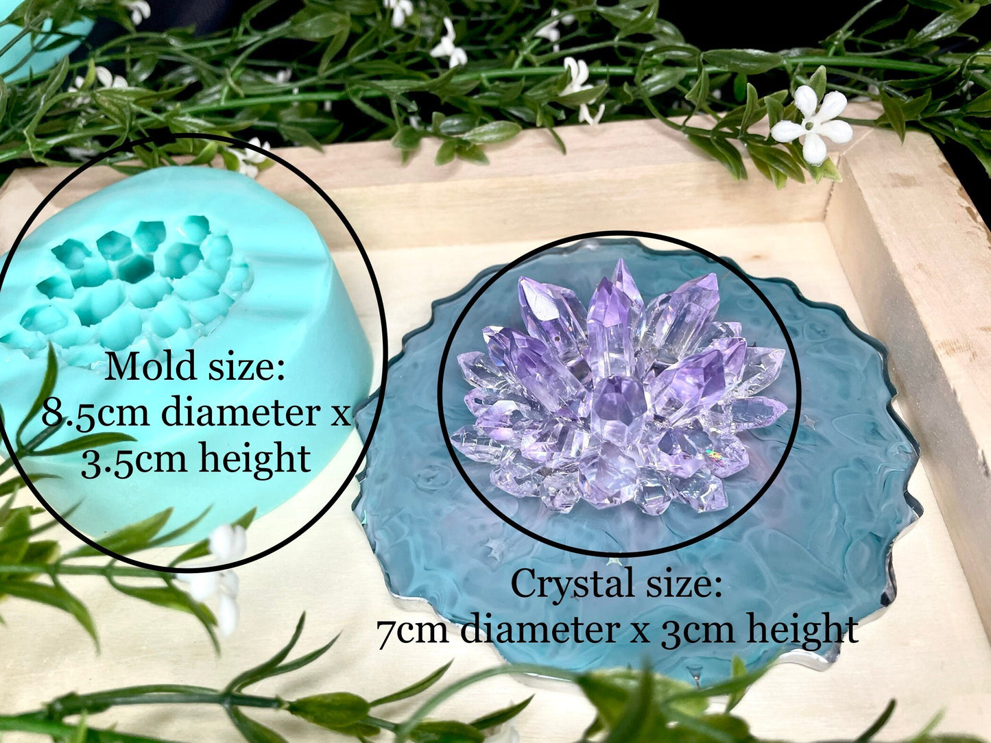 Crystal Cluster silicone mold || Resin crystal molds || geode crystal mold || high quality silicone moulds ||