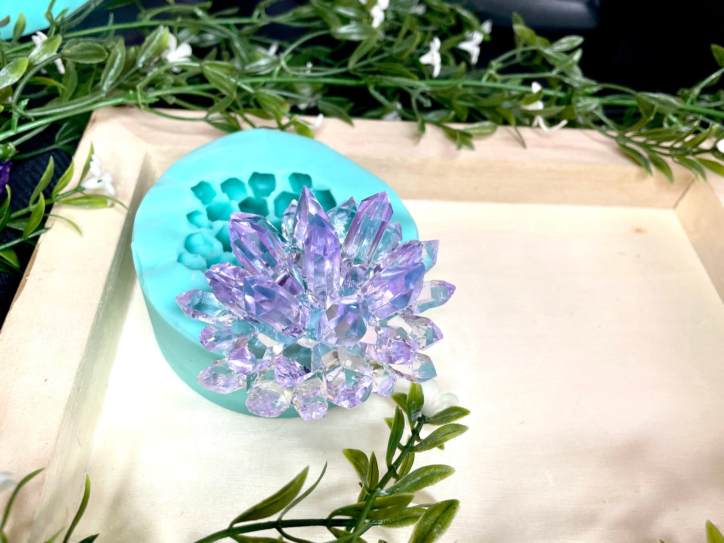Crystal Cluster silicone mold || Resin crystal molds || geode crystal mold || high quality silicone moulds ||