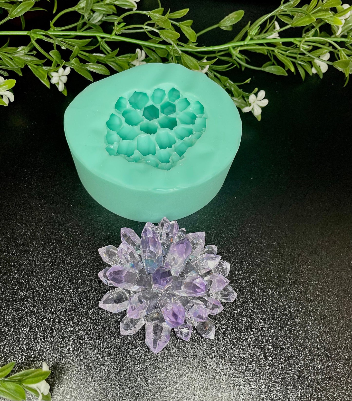 Crystal Cluster silicone mold || Resin crystal molds || geode crystal mold || high quality silicone moulds ||