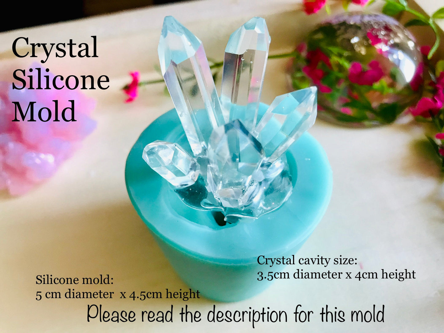 Crystal Cluster Silicone Mold || Crystal silicone mold|| Resin Silicone moulds