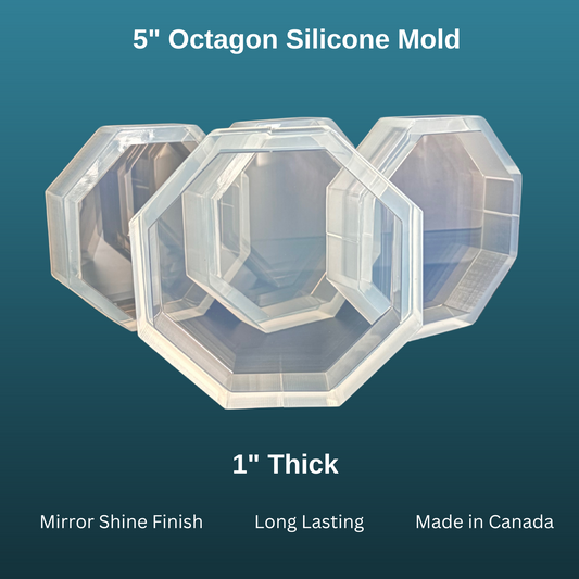 5" Octagon Coaster Mold - 1" Thick