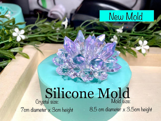 Crystal Cluster silicone mold || Resin crystal molds || geode crystal mold || high quality silicone moulds ||