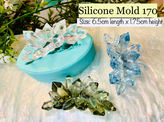 Crystal Cluster Mold, Classique Mold 170, Resin Crystal Mold