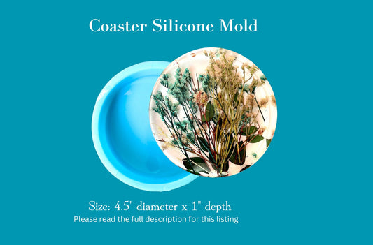 Clear 4.5" Round Coaster Molds