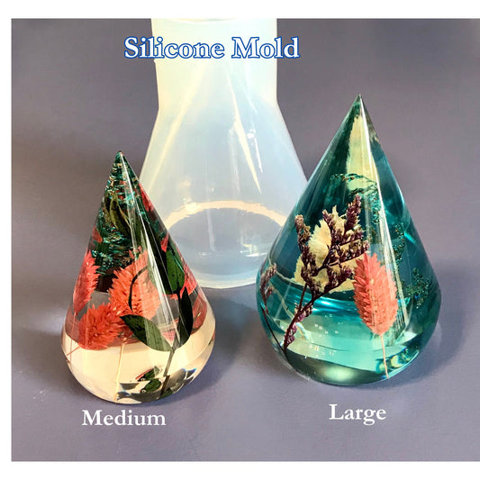 Ring Holder Molds, Smooth Rounded Cone Ring Holder Mold, High Quality Resin Molds, Clear silicone Molds, Deep Casting Molds