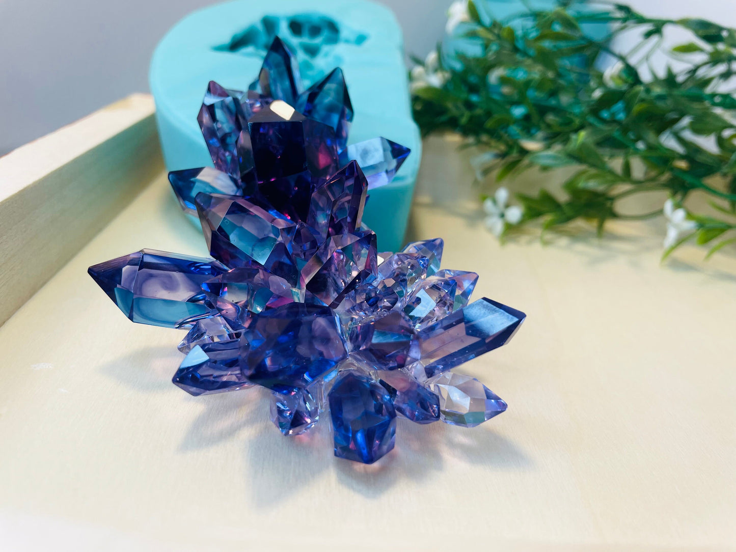 Crystal Cluster Silicone Mold || Crystal Mold || Resin Crystal Mold ||