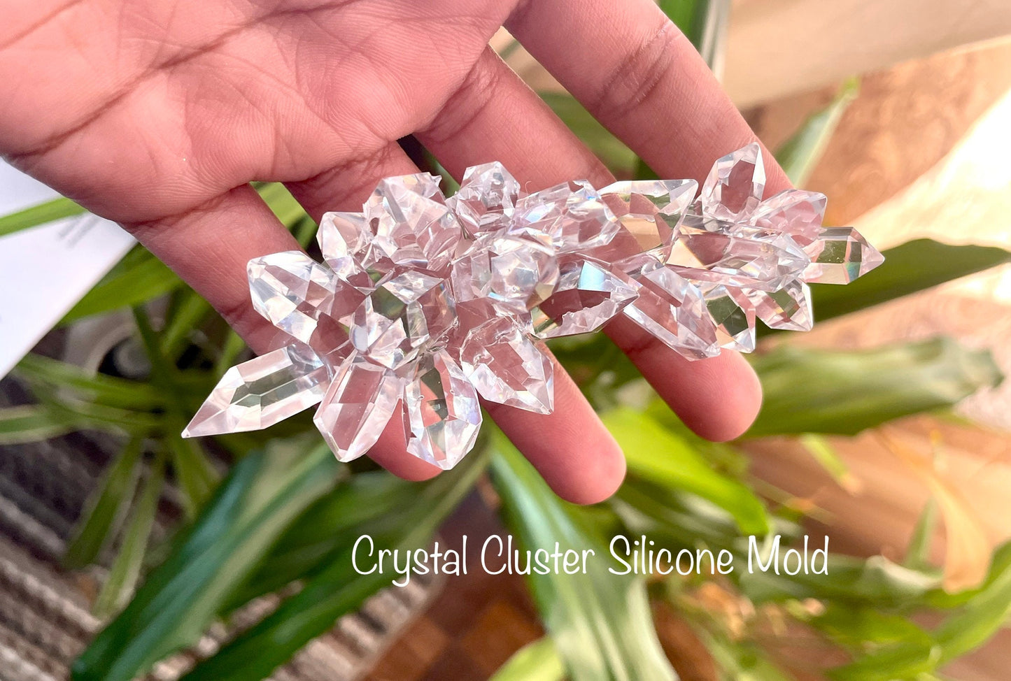 Long Crystal Cluster Silicone Mold || Resin Crystal Mold || High Quality Silicone Mold ||