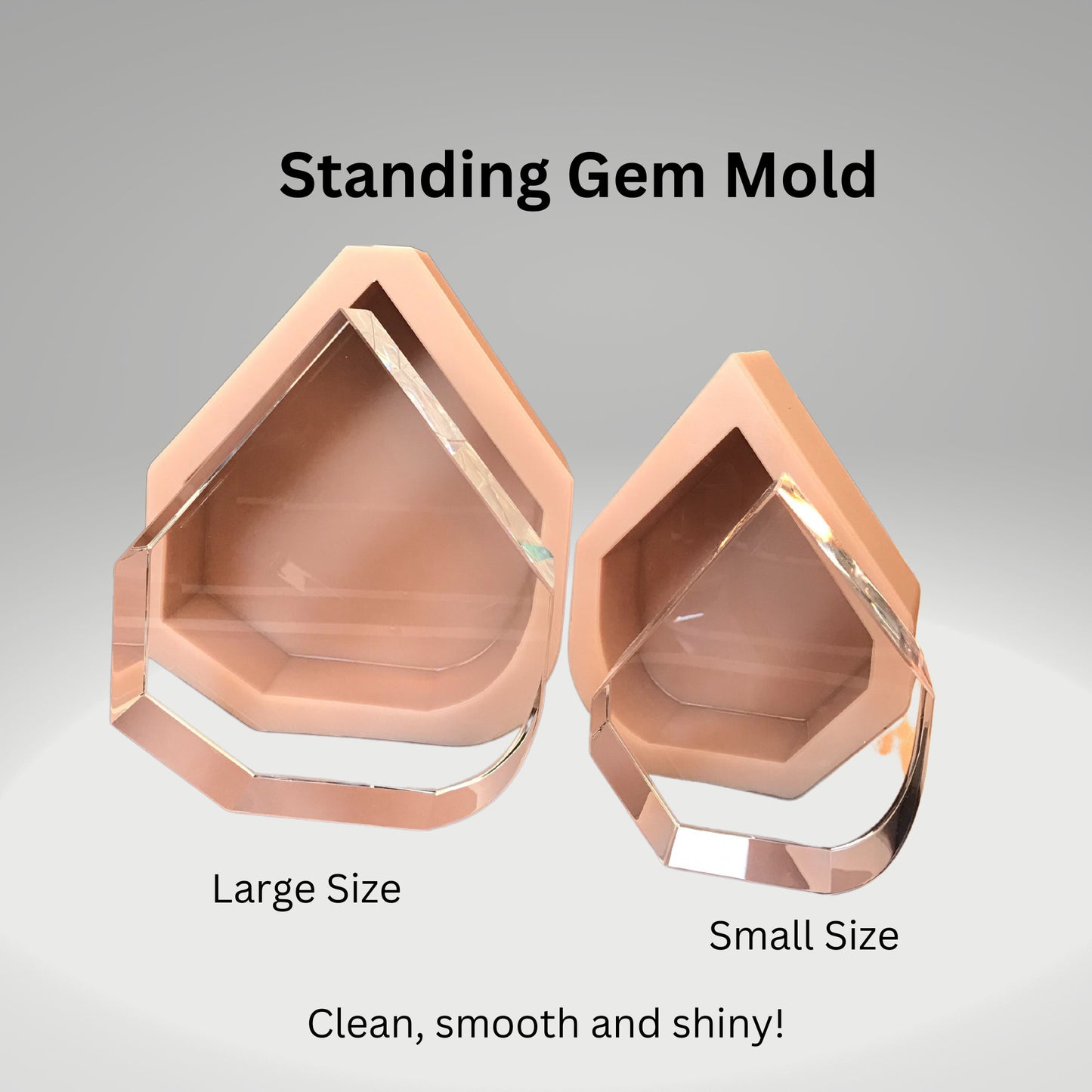 Gem Deep casting mold, Large Silicone, High quality silicone, Professional Shiny molds, Deep Casting Molds