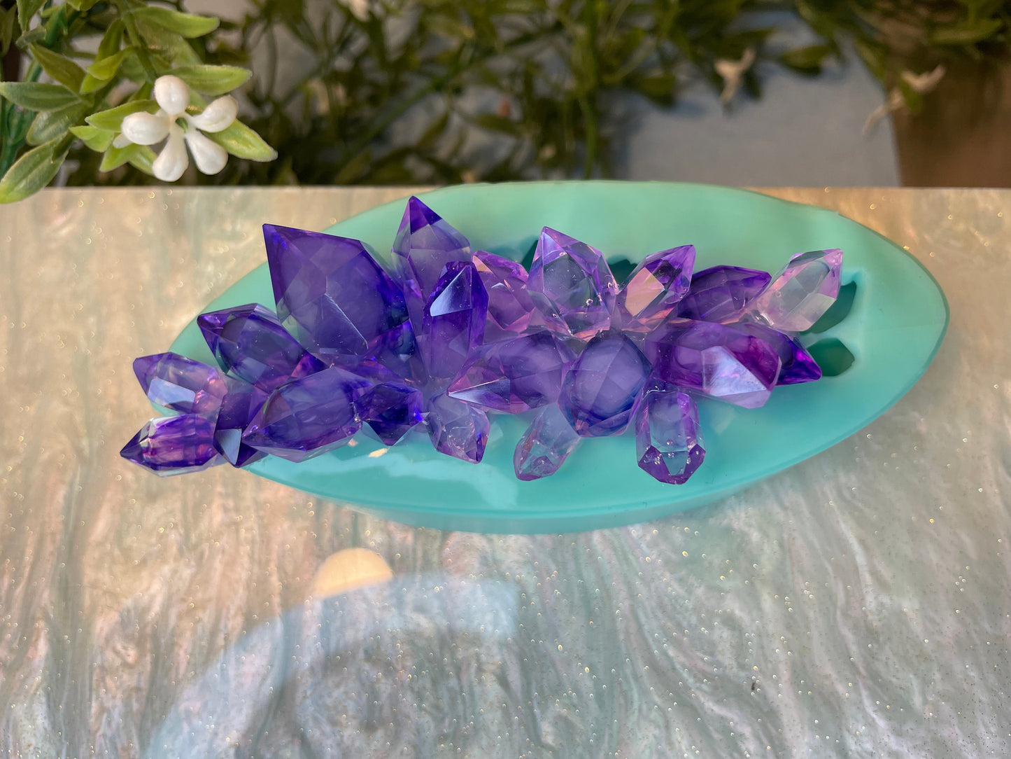 Crystal Cluster Silicone Mold, Crystal Mold, Resin Crystal Mold, Classique Mold 165