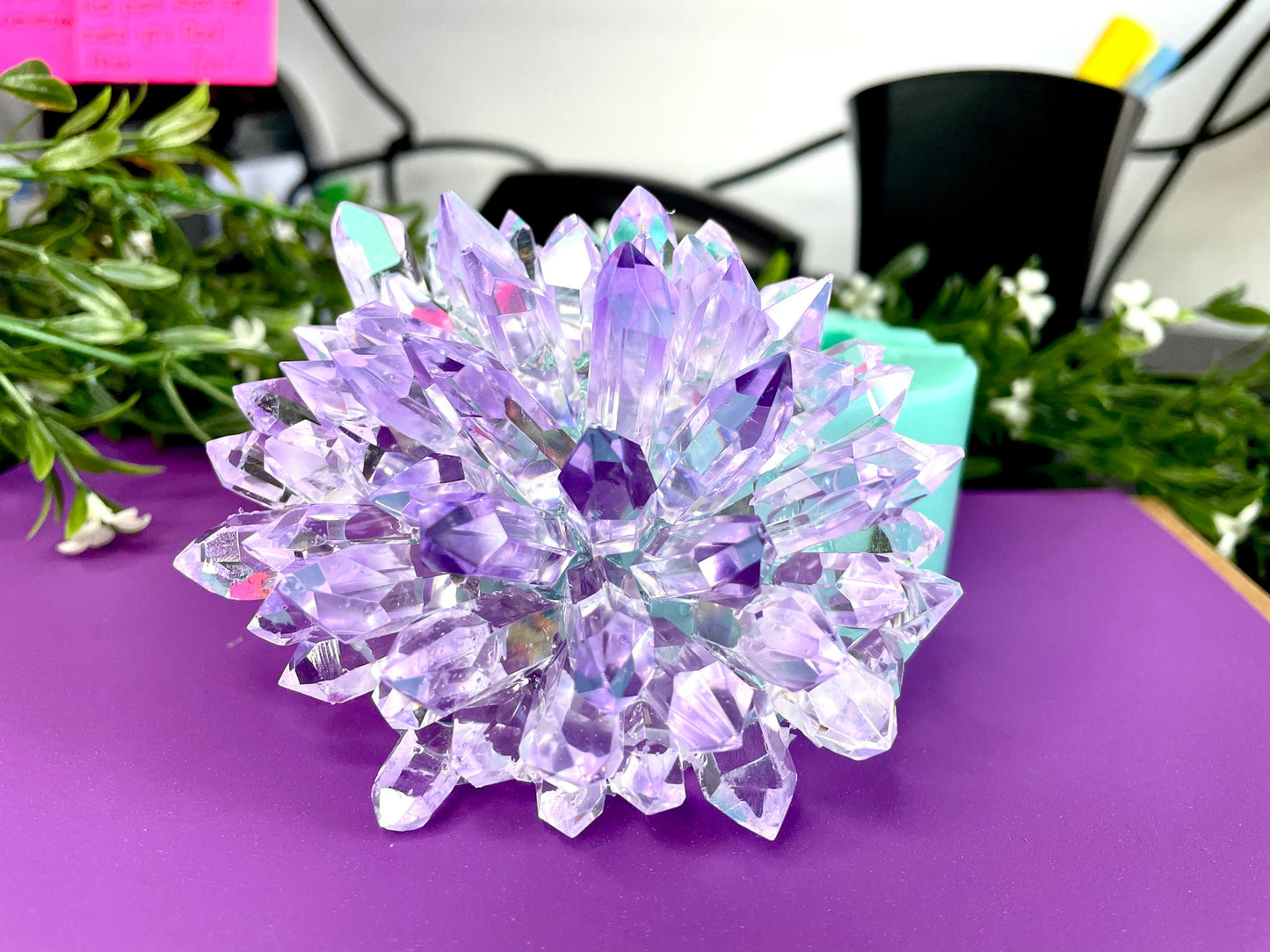 Large Geode Crystal Mold || Resin Crystal Mold || Crystal Cluster Silicone Molds ||