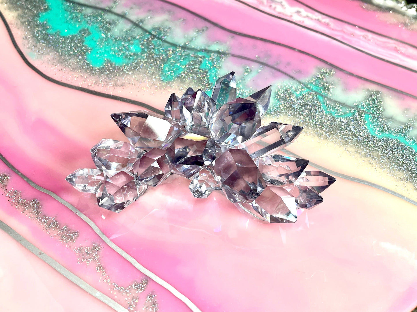 New Luxury High Quality Crystal Silicone Mold || Crystal Cluster Silicone Mold || Geode Crystal Cluster Mold