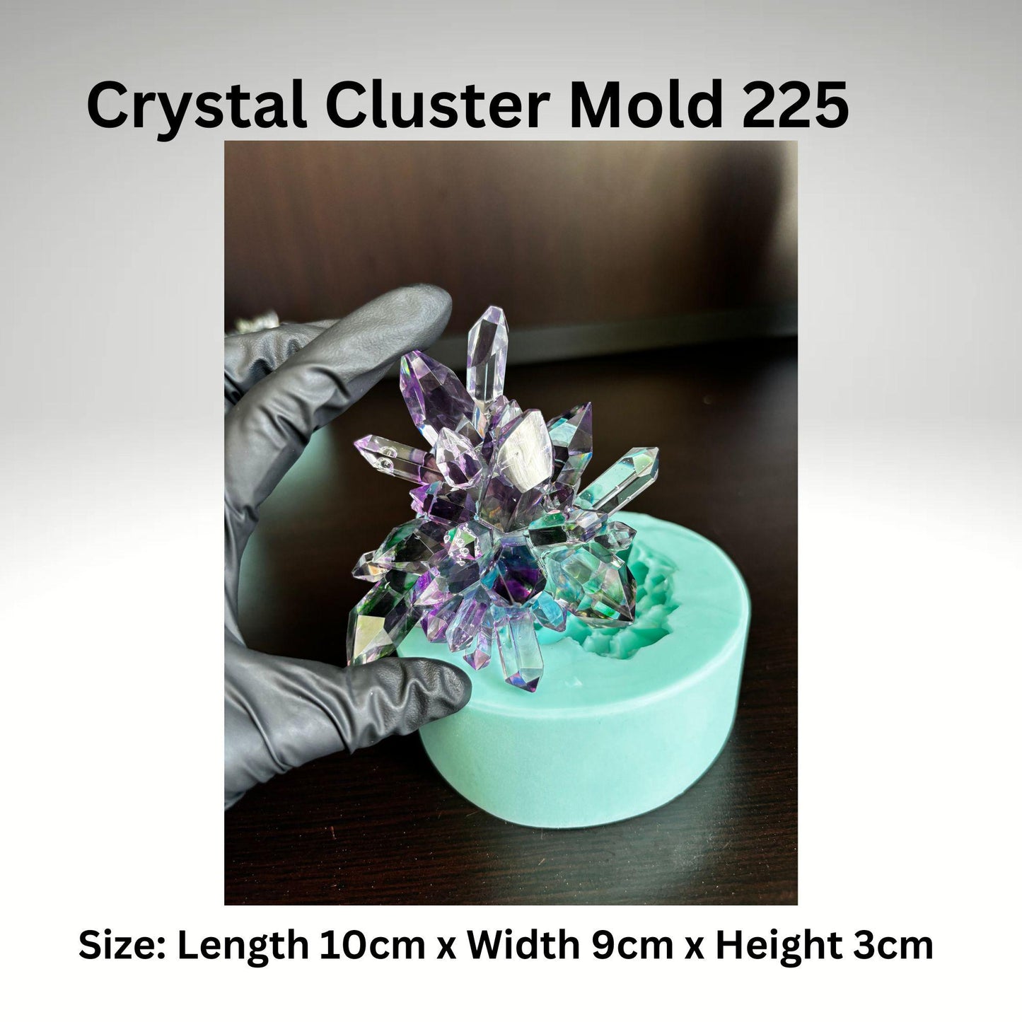 Crystal Cluster Silicone Mold 225 || Crystal silicone mold|| Resin Silicone moulds